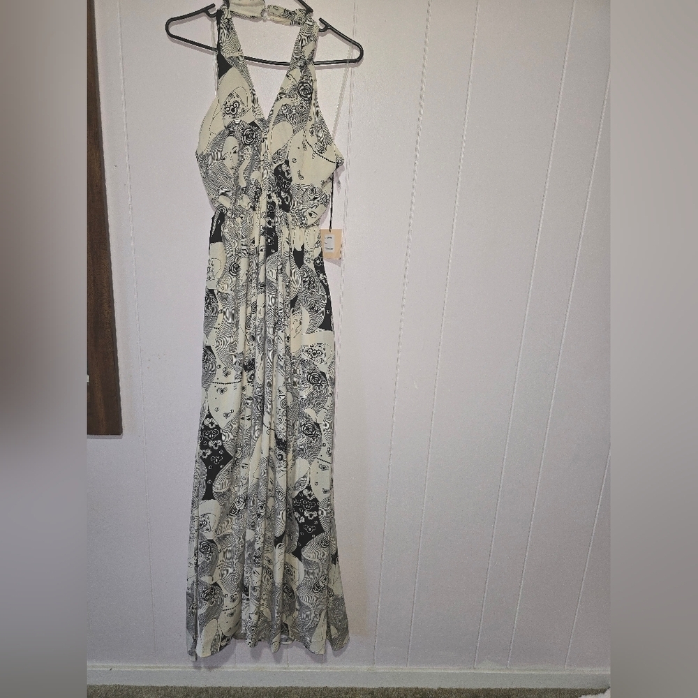 Smak Parlour Psychedelic Goddess Print Maxi Dress. Women's small - Picture 4 of 12